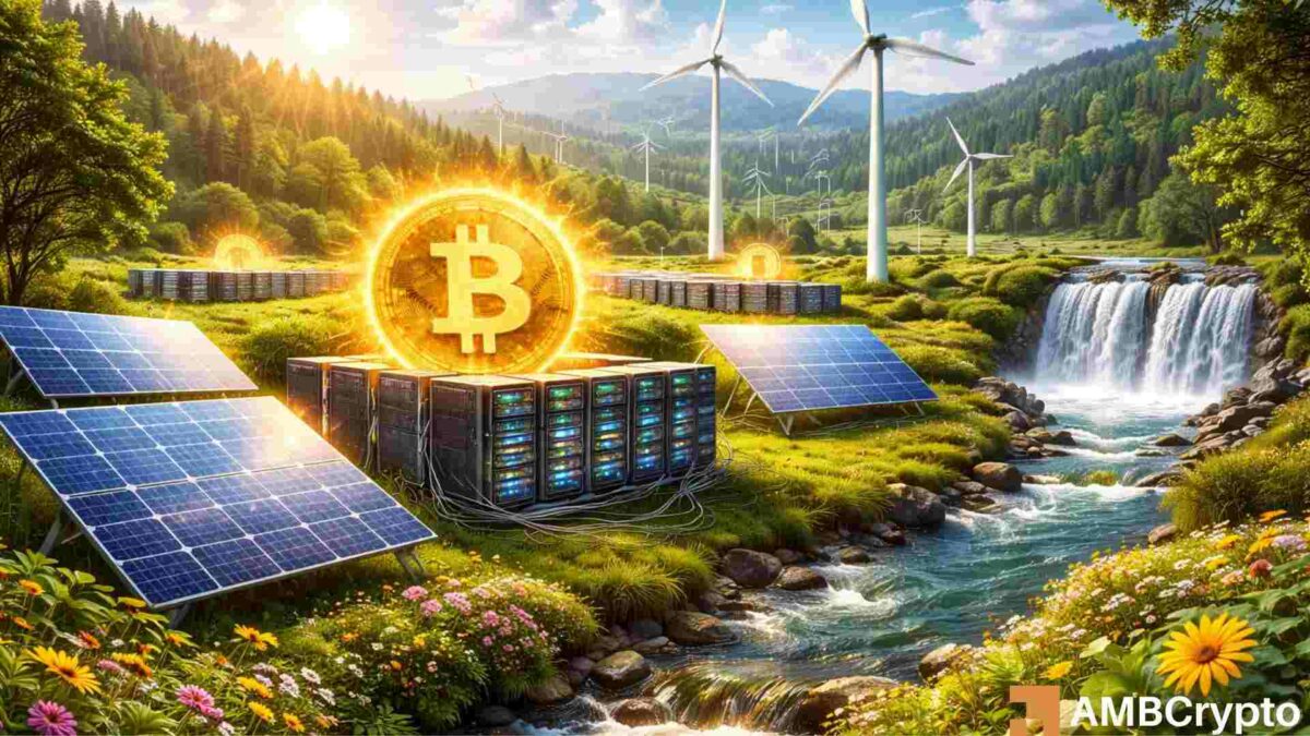akumulatory solarne ładują minery kryptowalut bateria litowa magazynująca energię słoneczną obok stacked rigów miningowych
