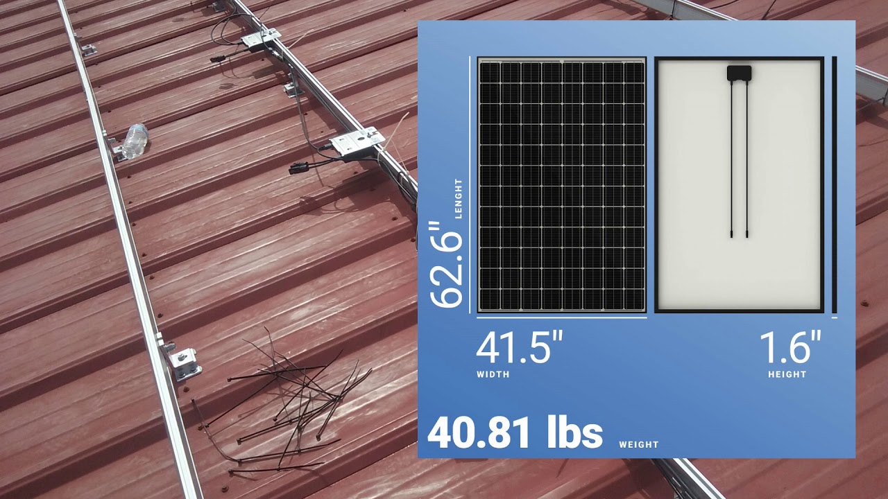 Optymalizator mocy zamontowany bezpośrednio pod panelem słonecznym na ramie