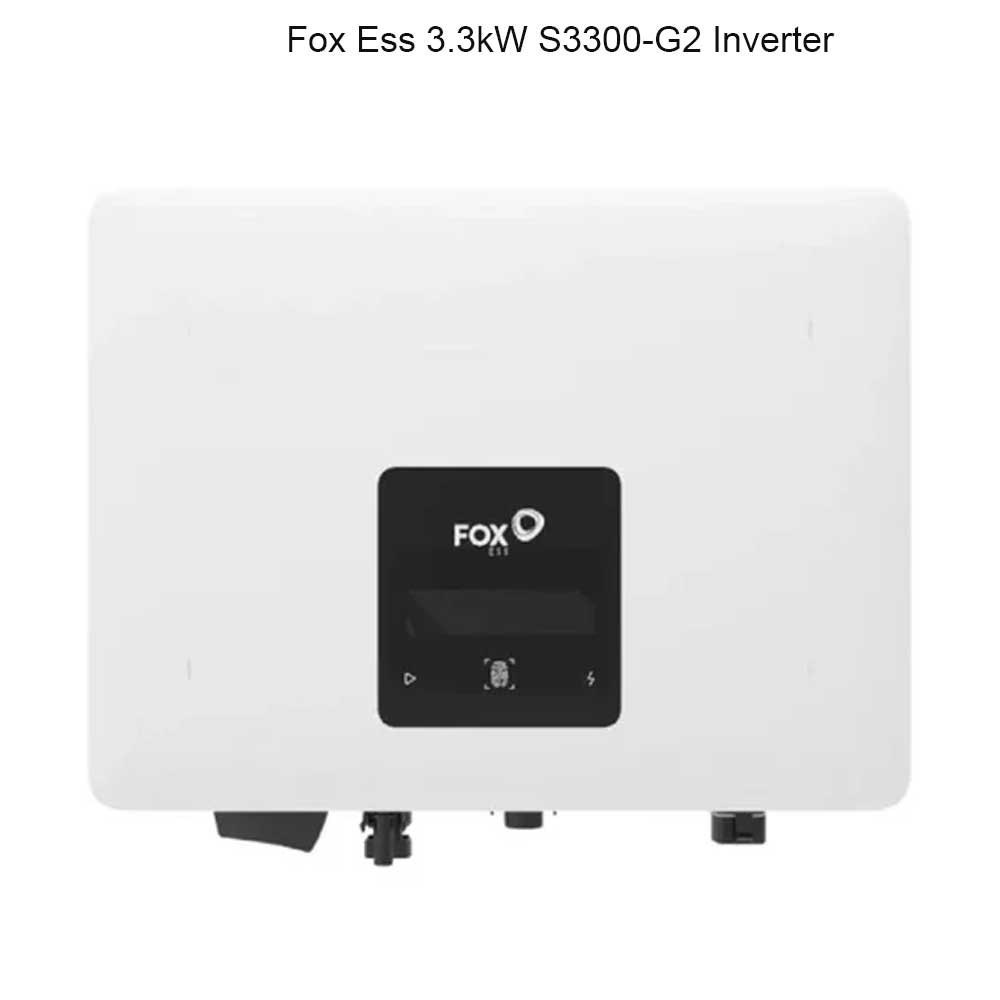 Wyjścia AC falownika FoxESS Złącza AC wyjściowe falownika FoxESS z terminalami i uziemieniem widocznymi