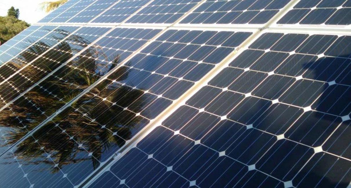 Porównanie dachu przed i po przycięciu drzew blokujących słońce