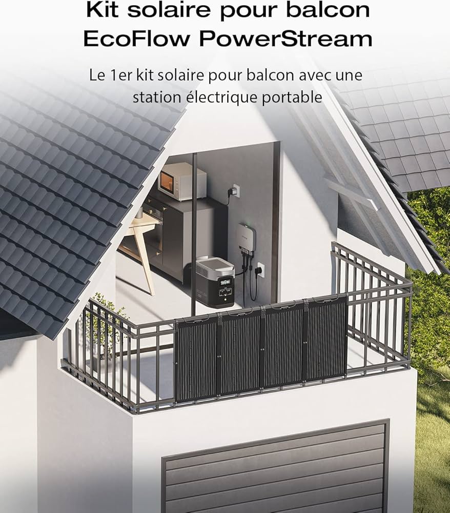 Inteligentne gniazdko z wtyczką ładowarki samochodu obok licznika PV