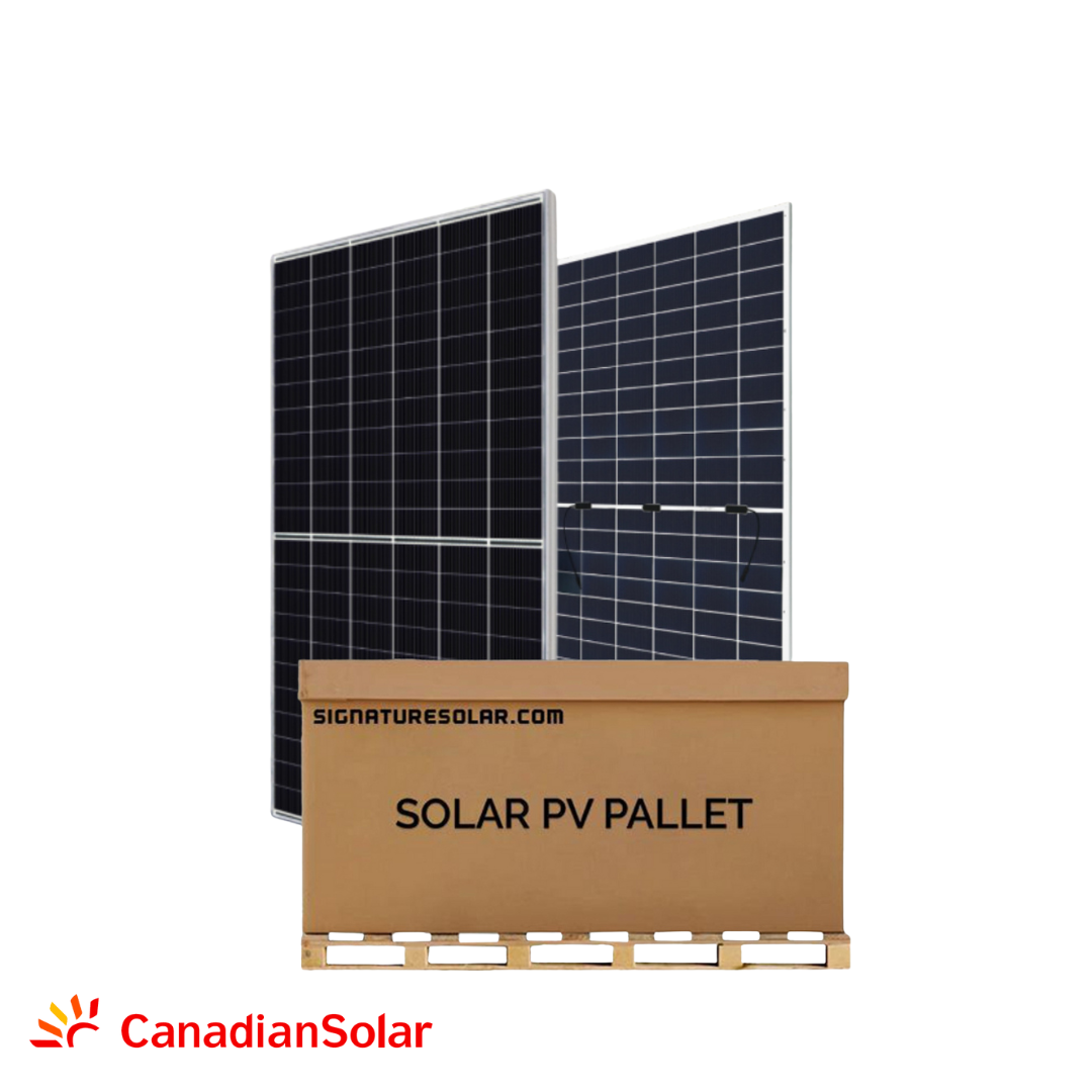 czarny monokrystaliczny panel Canadian Solar z widocznymi ogniwami słonecznymi