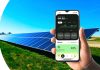 Aplikacja mySolarEdge: jak monitoruje zużycie i obsługuje magazyn energii? Ekran smartfona z aplikacją mySolarEdge nawigujący instalację fotowoltaiczną